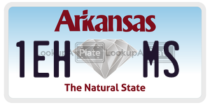 1EHMS  license plate in AR