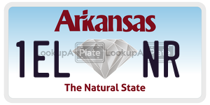 1ELNR  license plate in AR