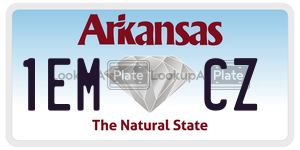 1EMCZ  license plate in AR