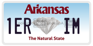 1ERIM  license plate in AR