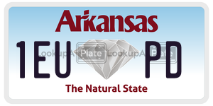 1EUPD  license plate in AR