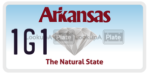 1G1  license plate in AR