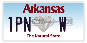 1PNW  license plate in AR
