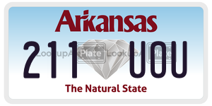 211UOU  license plate in AR