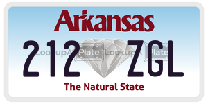 212ZGL  license plate in AR
