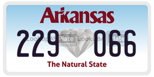 229066  license plate in AR