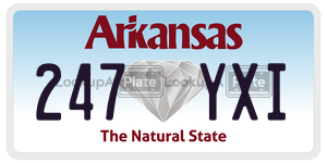 247YXI  license plate in AR