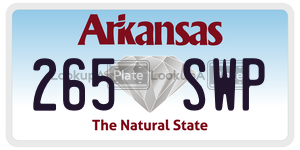 265SWP  license plate in AR