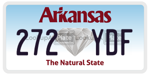 272YDF  license plate in AR