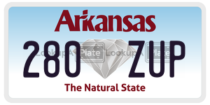 280ZUP  license plate in AR
