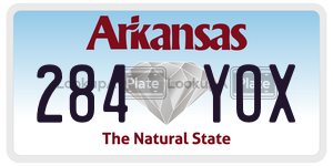 284YOX license plate in Arkansas
