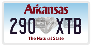290XTB  license plate in AR