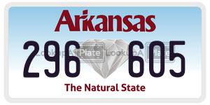 296605  license plate in AR