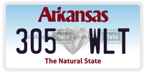 305WLT  license plate in AR