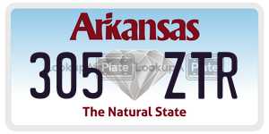 305ZTR  license plate in AR