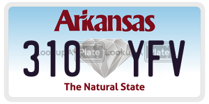 310YFV  license plate in AR