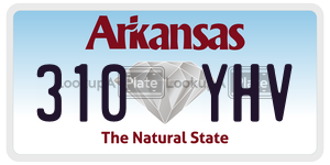 310YHV  license plate in AR