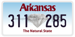 311285  license plate in AR