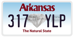 317YLP  license plate in AR