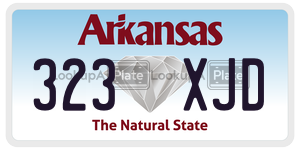 323XJD  license plate in AR