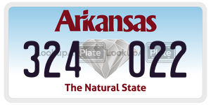 324022  license plate in AR