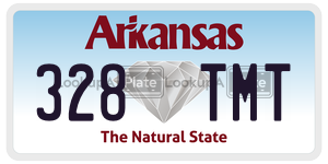 328TMT  license plate in AR