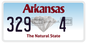 3294  license plate in AR