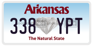 338YPT  license plate in AR