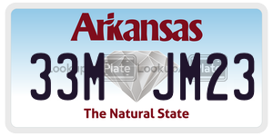 33MJM23  license plate in AR