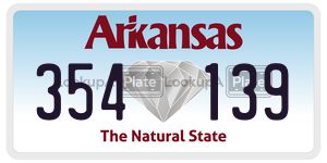 354139  license plate in AR