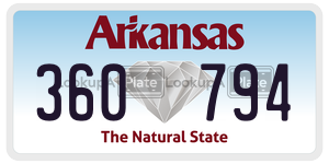 360794  license plate in AR
