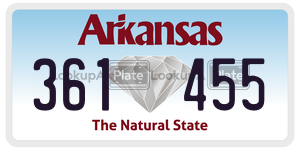361455  license plate in AR