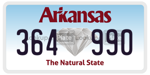 364990  license plate in AR