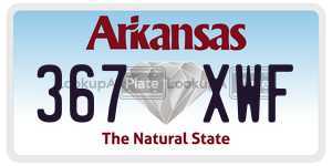 367XWF  license plate in AR