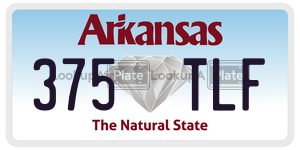 375TLF  license plate in AR