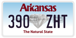 390ZHT  license plate in AR
