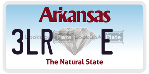 3LRE license plate in Arkansas