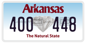 400448 license plate in Arkansas