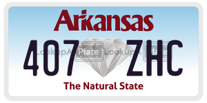 407ZHC  license plate in AR