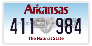 411984  license plate in AR
