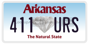 411URS  license plate in AR