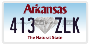413ZLK  license plate in AR