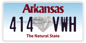 414VWH  license plate in AR