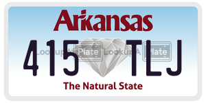 415TLJ  license plate in AR