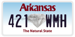 421WMH  license plate in AR