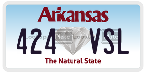 424VSL  license plate in AR