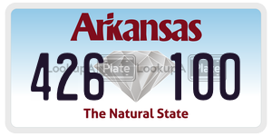 426100  license plate in AR