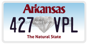 427VPL  license plate in AR