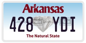 428YDI  license plate in AR