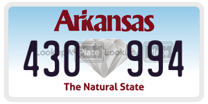 430994  license plate in AR